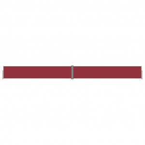 Toldo lateral retráctil rojo 117x1200 cm H