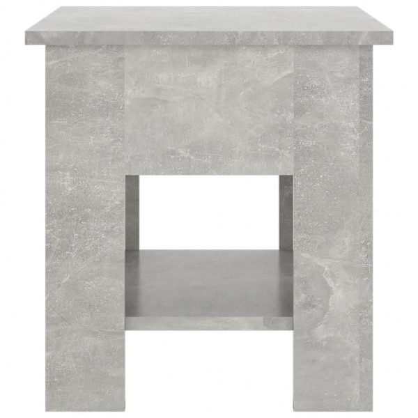 Mesa de centro madera de ingeniería gris hormigón 40x40x42 cm M 4