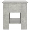 Mesa de centro madera de ingeniería gris hormigón 40x40x42 cm 4