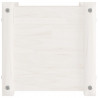 Vaso/floreira de jardim 31x31x31 cm pinho maciço branco 5