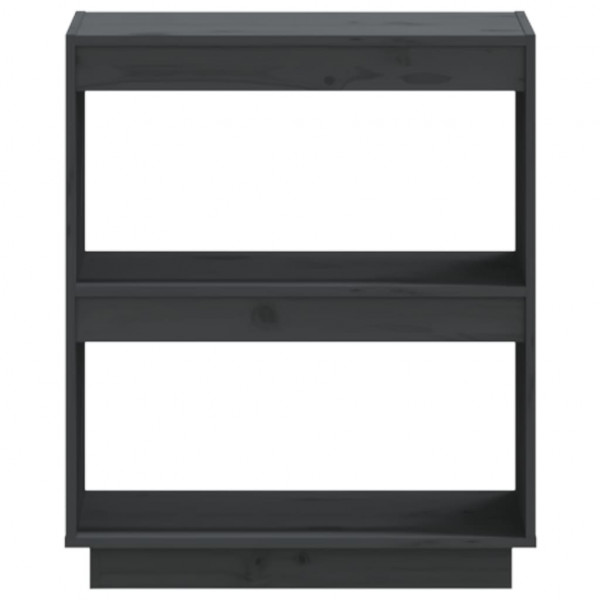 Estante madeira de pinho maciça 60x35x71 cm cinzento M 5