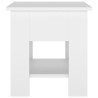 Mesa de centro blanco madera contrachapada 40x40x42 cm 5