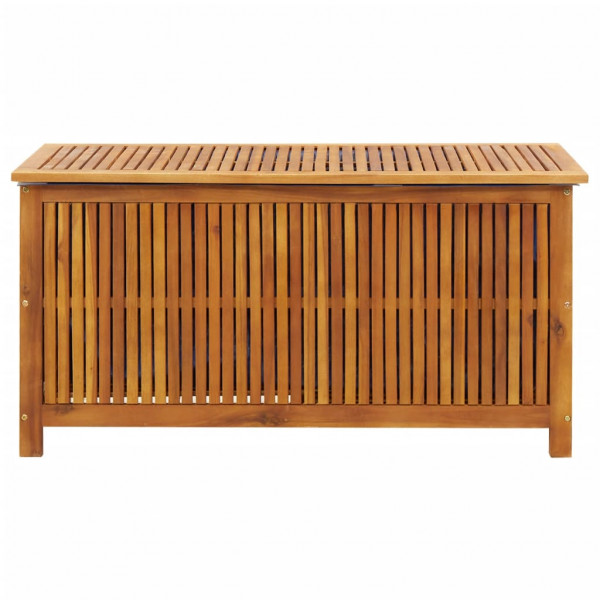 Caja de almacenaje de jardín madera maciza acacia 113x50x58 cm M 3