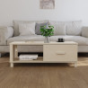 Mesa de centro HAMAR madera maciza pino marrón miel 100x55x35cm 3