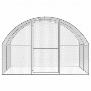 Gallinero de exterior de acero galvanizado 3x2x2 m H