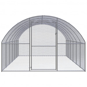 Galinheiro de exterior 3x6x2 m aço galvanizado H