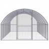 Galinheiro de exterior 3x6x2 m aço galvanizado 2