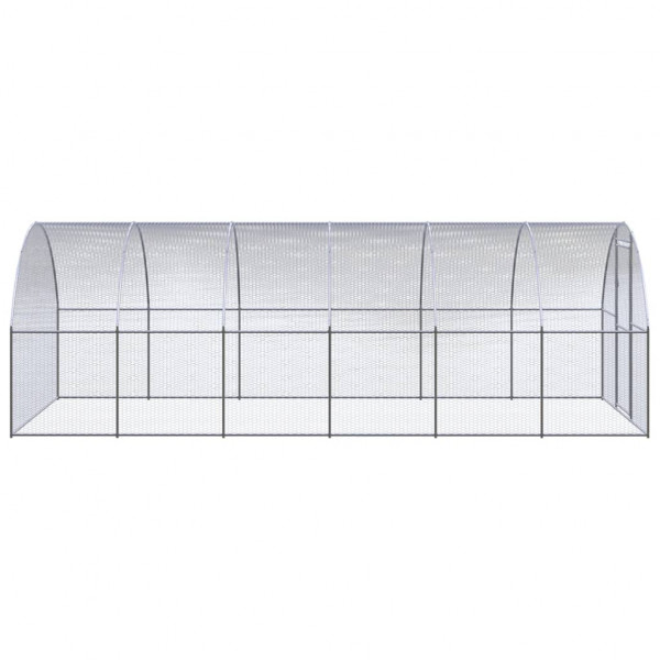 Gallinero de exterior de acero galvanizado 3x6x2 m M 3