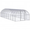 Galinheiro de exterior 3x8x2 m aço galvanizado 1