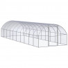 Gallinero de exterior de acero galvanizado 3x10x2 m 1