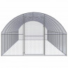 Gallinero de exterior de acero galvanizado 3x10x2 m 2