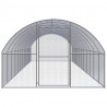 Gallinero de exterior de acero galvanizado 3x12x2 m 2