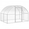 Gallinero de exterior de acero galvanizado 3x16x2 m 5
