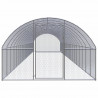 Galinheiro de exterior 3x20x2 m aço galvanizado 2