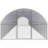 Gallinero de exterior de acero galvanizado 3x24x2 m 2