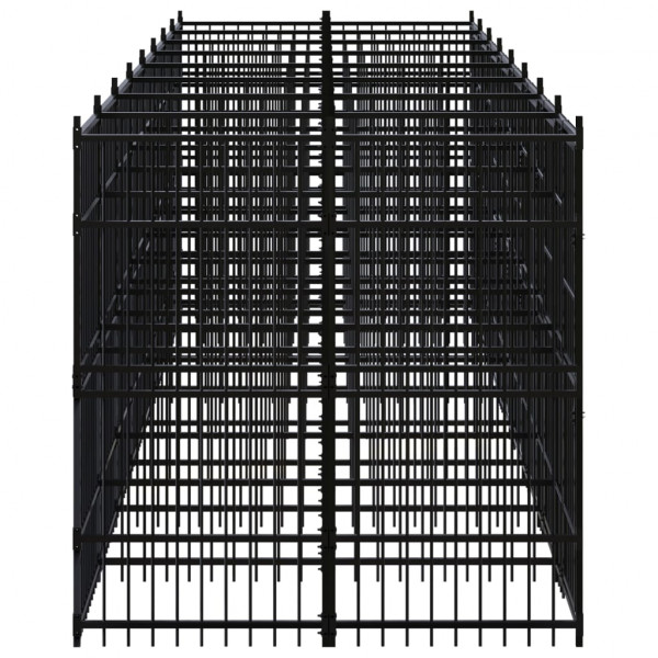 Perrera de exterior de acero 14.75 m² M 3