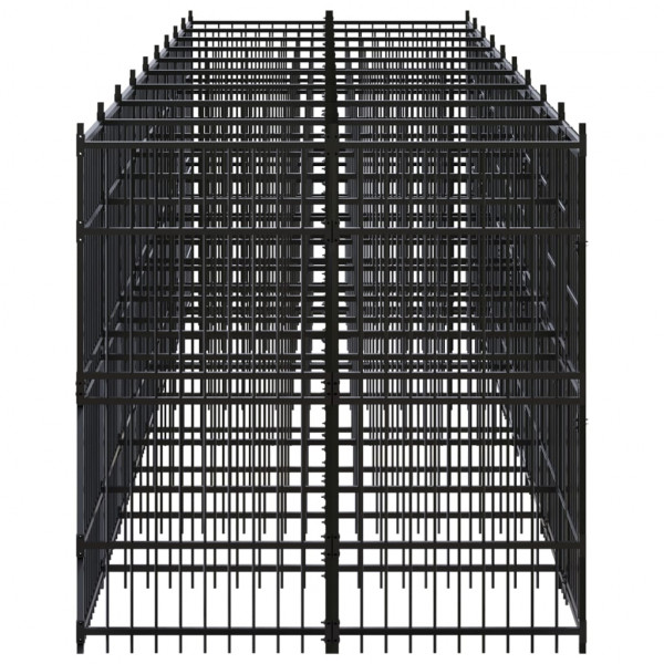 Perrera de exterior de acero 16.59 m² M 3