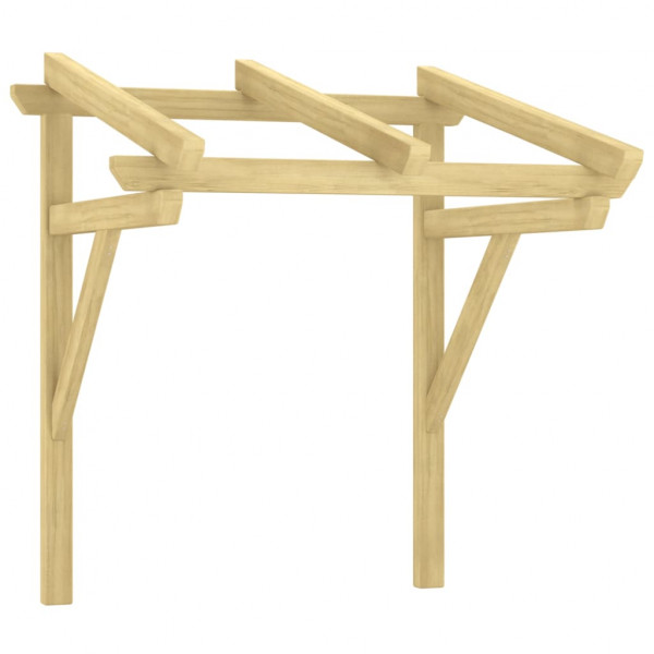 Toldo de porta 100x100x80 cm pinho maciço impregnado M 2