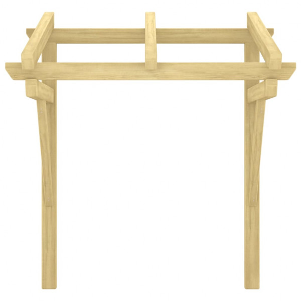 Toldo de porta 100x100x80 cm pinho maciço impregnado M 3