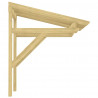 Marquesina para puerta madera pino impregnada 100x100x80 cm 4