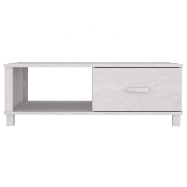 Mesa de centro HAMAR madera maciza de pino blanco 100x55x35 cm M 5