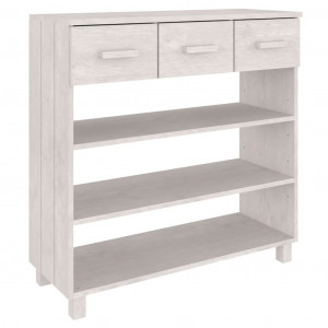 Mesa consola HAMAR 90x35x90 cm pinho maciço branco H