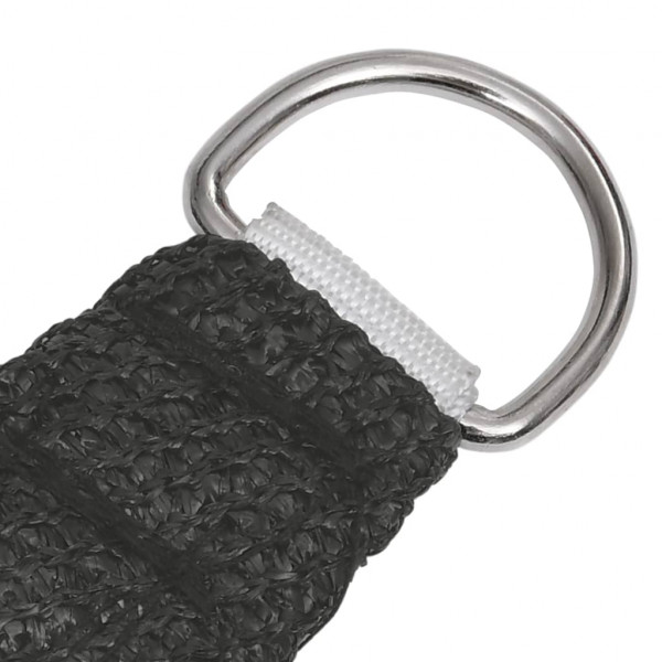 Para-sol estilo vela 160 g/m² 5x7x7 m PEAD antracite M 4