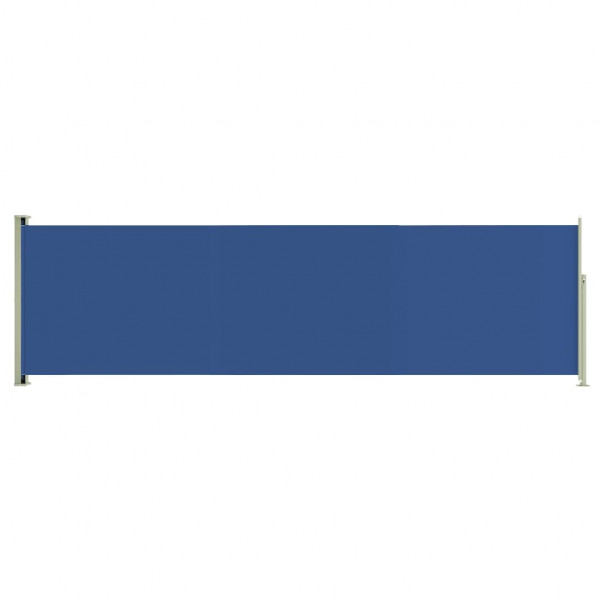 Toldo lateral retráctil de jardín azul 180x600 cm M 2