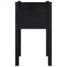 Jardinera de madera maciza de pino negro 40x40x70 cm 4