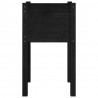 Vasos/floreiras de jardim 2 pcs 40x40x70 cm pinho maciço preto 5
