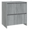 Aparador de 2 piezas madera manufacturada gris Sonoma 4