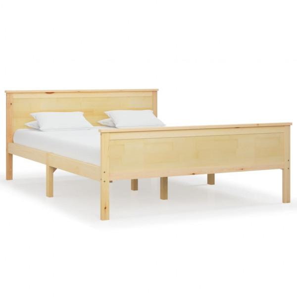 Estructura de cama madera maciza de pino 120x200 cm M 2