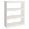 Estante/divisória 80x30x103.5 cm madeira de pinho maciça branco 2