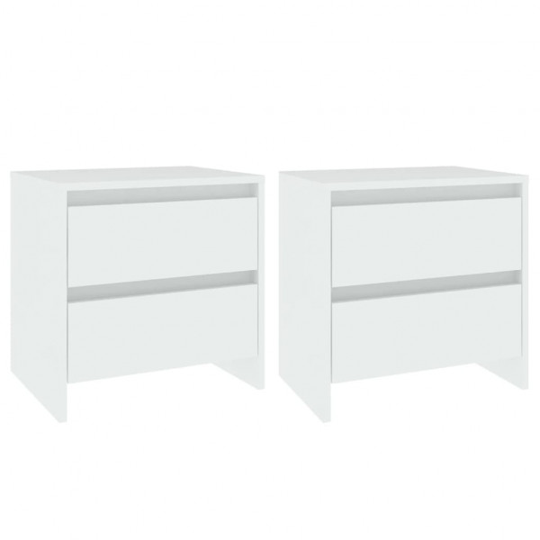 Mesitas de noche 2 uds madera contrachapada 45x34.5x44.5 cm M 2