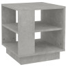 Mesa de centro madera contrachapada gris hormigón 40x40x43 cm 2