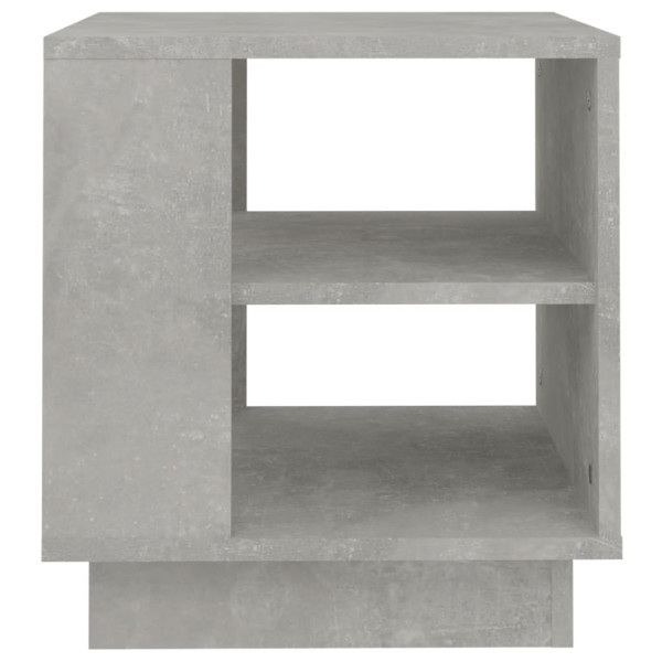 Mesa de centro madera contrachapada gris hormigón 40x40x43 cm M 5