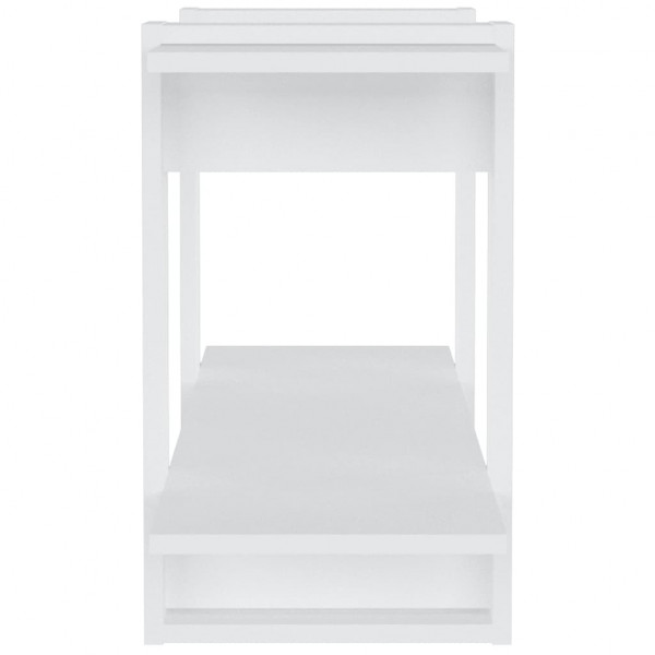 Estantería madera contrachapada blanco 100x30x51 cm M 4