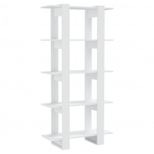 Estante/divisória derivados de madeira branco H