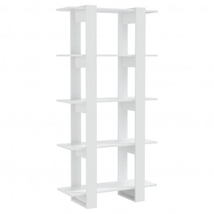 Estante/divisória 80x30x160 cm branco brilhante H