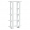 Estante/divisória 80x30x160 cm branco brilhante 2