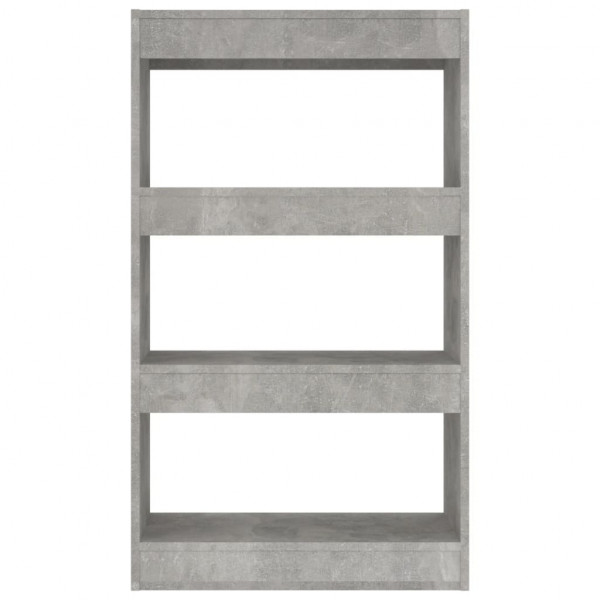 Estantería/divisor madera ingeniería gris hormigón 60x30x103 cm M 5
