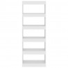 Estantería/divisor madera de ingeniería blanco 60x30x166 cm 5