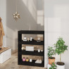 Estantería/divisor madera contrachapada negro 80x30x103 cm 1