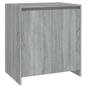 Aparador de madera contrachapada gris Sonoma 70x41x75 cm H