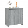 Aparador de madera contrachapada gris Sonoma 70x41x75 cm 4
