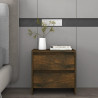 Mesita noche 2 unidades roble ahumado 45x34.5x44.5 cm 4