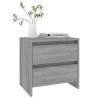 Mesas de cabeceira 2 pcs 45x34.5x44.5 cm aglom. sonoma cinzento 3