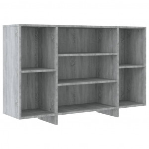 Aparador de madera de ingeniería gris Sonoma 120x30x75 cm H