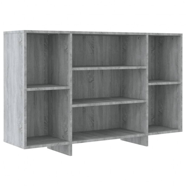 Aparador de madera de ingeniería gris Sonoma 120x30x75 cm M 2