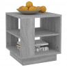 Mesa de centro madera contrachapada gris Sonoma 40x40x43 cm 4